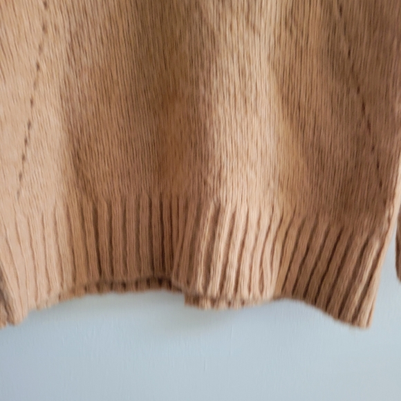 AMERICAN EAGLE | Woman's Tan Knit Pullover Sweater Small - Picture 6 of 7